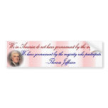Jefferson - American Participate bumper stickers