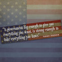 Jefferson: Beware of Big Government bumper stickers