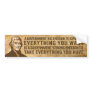 Jefferson Big Government Bumper Sticker