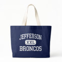 Jefferson - Broncos - High School - Dayton Ohio bags