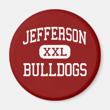 Jefferson - Bulldogs - High - Jefferson Texas Fridge Magnets