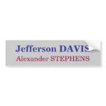 Jefferson DAVIS, Alexander STEPHENS bumper stickers