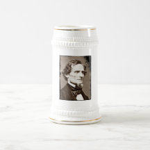 Jefferson Davis Beer Stein Coffee Mug