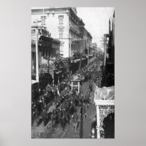 Jefferson Davis Funeral in New Orleans: 1908 Print