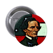 Jefferson Davis, President of the Confederacy Pinback Button
