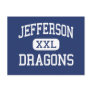 Jefferson - Dragons - High School - Tampa Florida Post Card