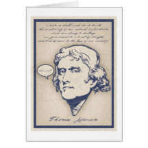 Jefferson- Epic Fail Greeting Card