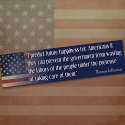 Jefferson: I predict happiness for America bumper stickers