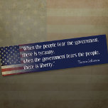 Jefferson: Liberty vs. Tyranny bumper stickers