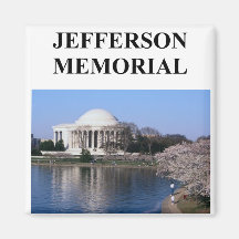 jefferson memorial fridge magnet