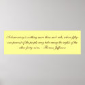 Jefferson on Democracy posters