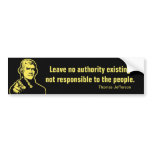 Jefferson Quote Bumper Sticker bumper stickers