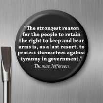 Jefferson: RIGHT TO BEAR ARMS Magnets
