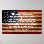 Jefferson: Right to bear arms posters