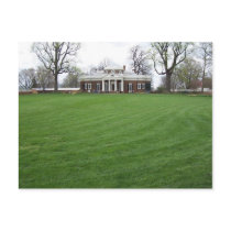 Jefferson's Monticello...the Back Yard in April... Postcard