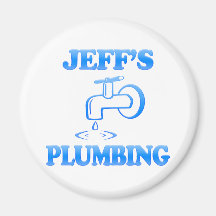 Jeff's Plumbing Fridge Magnets
