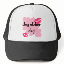 Jeg elsker deg - Norwegian I love you Mesh Hat