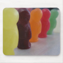 Jelly babies on parade mousepad