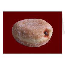 Jelly Filled Doughnut Greeting Cards