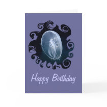 Jellyfish Bright Translucent Blue Birthday