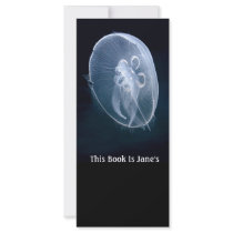 Jellyfish Bright Translucent Blue Bookmark