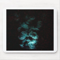 jellyfish under blacklight mousepad