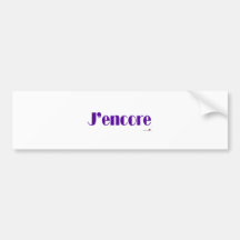 J'encore Bumper Sticker