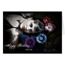 Jenn Martin (flowers in the stream) Birthday  Card