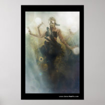 Jenn Martin (gasmask fairy) Poster Print