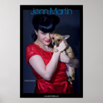Jenn Martin (Jenn with Puppy) Poster Print