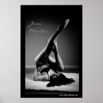 Jenn Martin (legs up) Poster Print