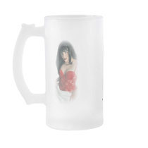 Jenn Martin 'Red Lingerie' Frosted  Mug