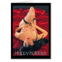 Jenn Martin (red, satin bed, Holiday) Card