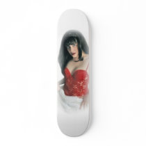 Jenn Martin 'Red' White Skateboard