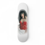 Jenn Martin 'Red' White Skateboard