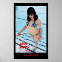 Jenn Martin (swim fun) Poster Print