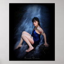 Jenn Martin & the Waterfall Poster Print