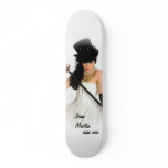 Jenn Martin Top Hat/Cane White Skateboard
