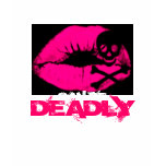 Jenna Star Deadly Kiss V-Neck t-shirts