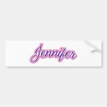 Jennifer Bumper Sticker