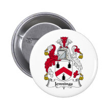 Jennings Family Crest Button