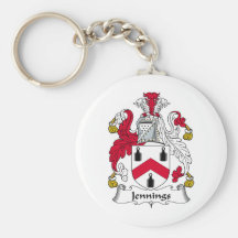 Jennings Family Crest Keychain