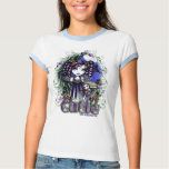 Jenny Cute Gothic Rag doll Blue Top t-shirts
