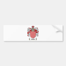 JENSEN FAMILY CREST -  JENSEN COAT OF ARMS BUMPER STICKER