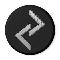 Jera Rune grey Magnet