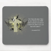 JEREMIAH 29:11 Bible Verse Mousepads