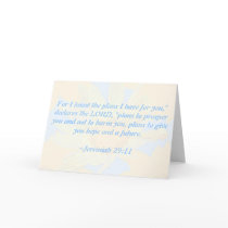 Jeremiah 29:11 Daisy-Patterned Greeting Card