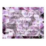 Jeremiah 29:11 Lilacs Postcard