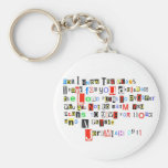 Jeremiah 29:11 Ransom Note Keychain