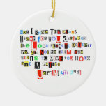 Jeremiah 29:11 Ransom Note Style Ornaments